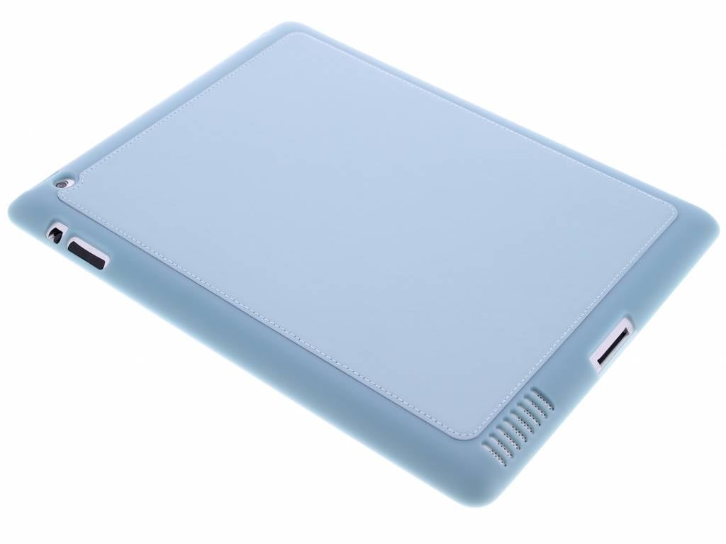 Image of Blauwe lederen TPU tablethoes voor de iPad 2 / 3 / 4