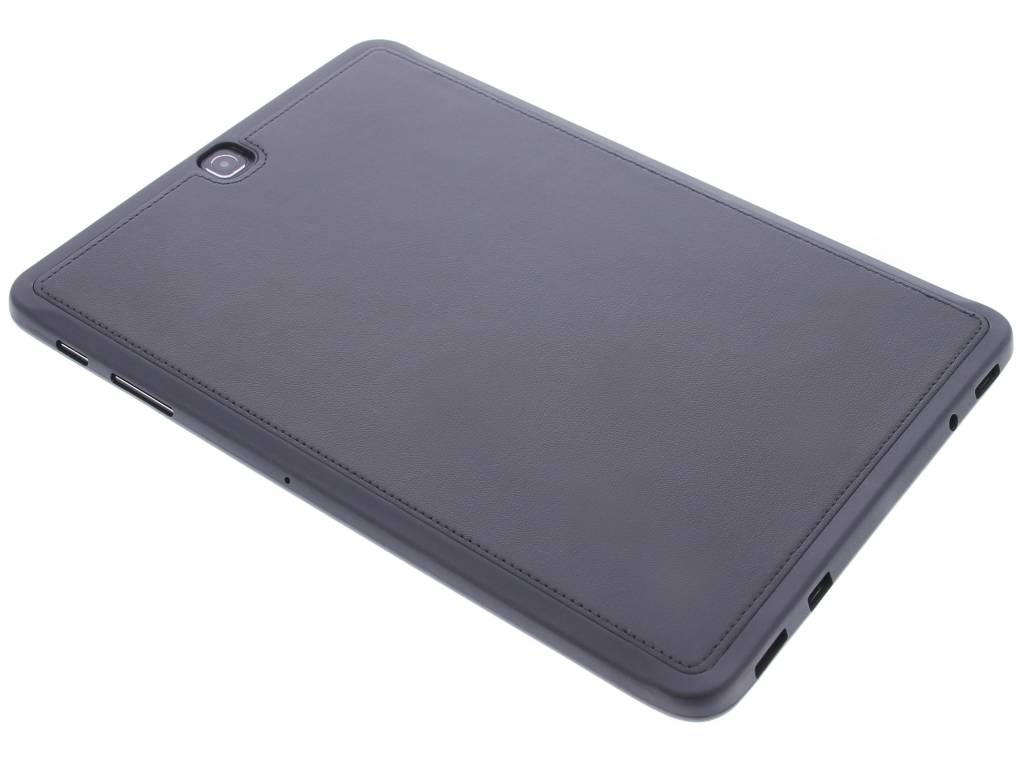 Image of Zwarte lederen TPU tablethoes voor de Samsung Galaxy Tab S2 9.7