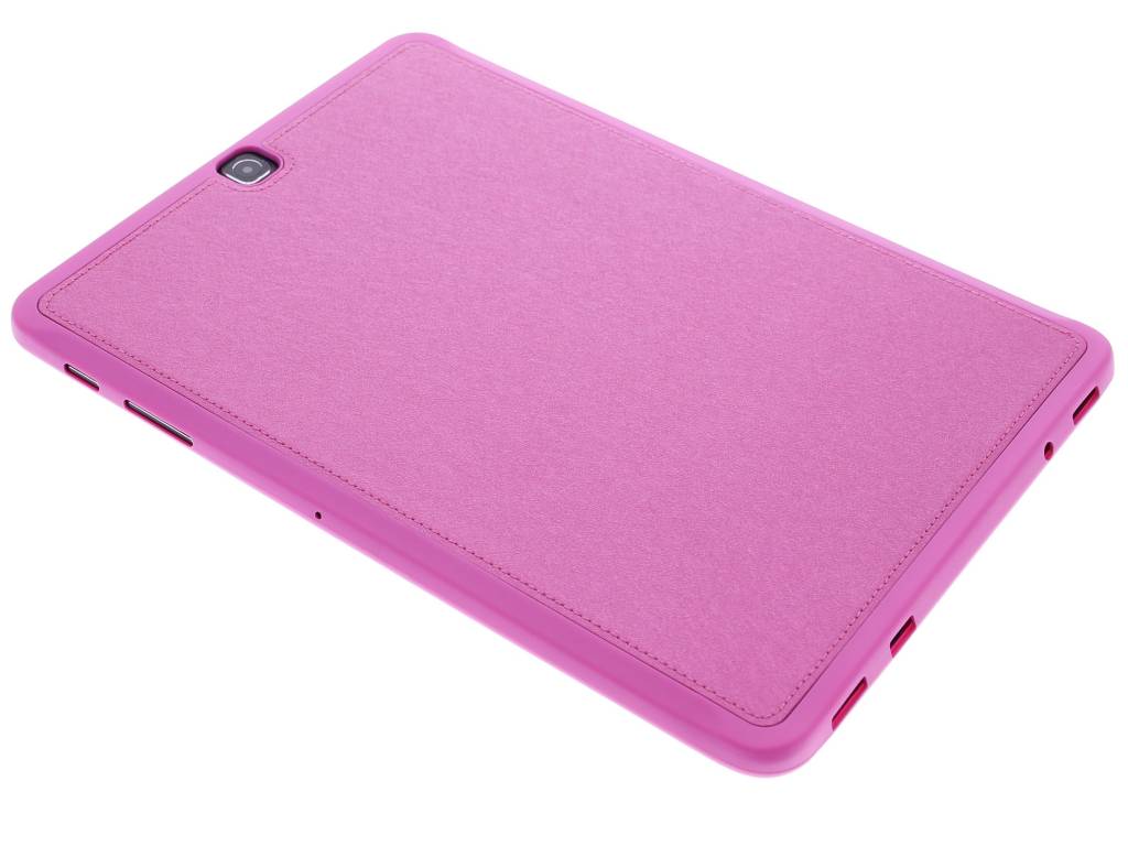 Image of Fuchsia metallic lederen TPU tablethoes voor de Samsung Galaxy Tab S2 9.7