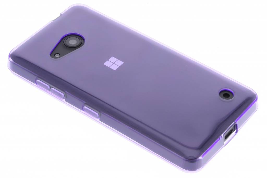 Image of Paarse transparante gel case voor de Microsoft Lumia 550