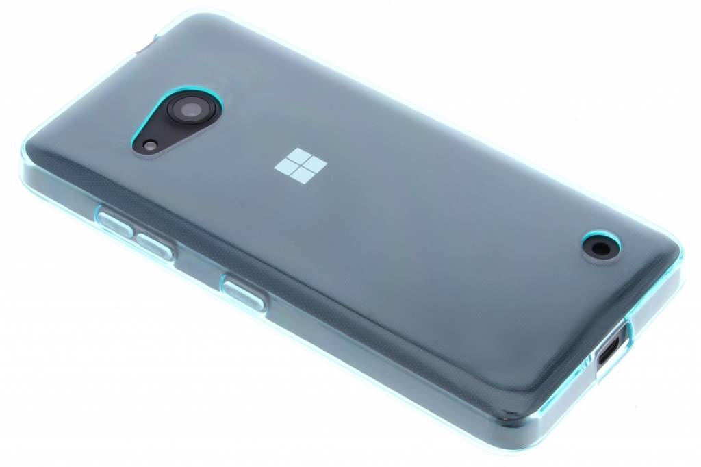 Image of Turquoise transparante gel case voor de Microsoft Lumia 550