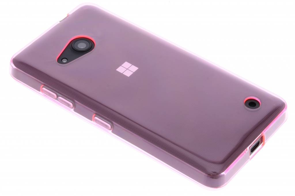 Image of Roze transparante gel case voor de Microsoft Lumia 550