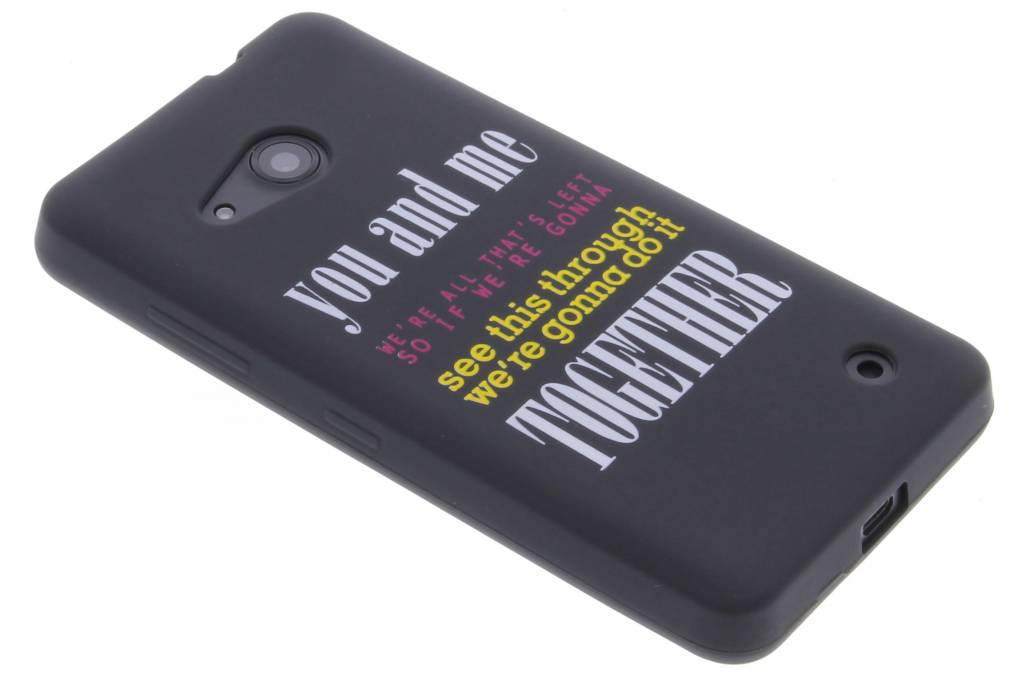 Image of You and me glow in the dark TPU case voor de Microsoft Lumia 550