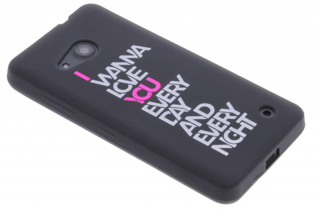 Image of I wanna love you glow in the dark TPU case voor de Microsoft Lumia 550