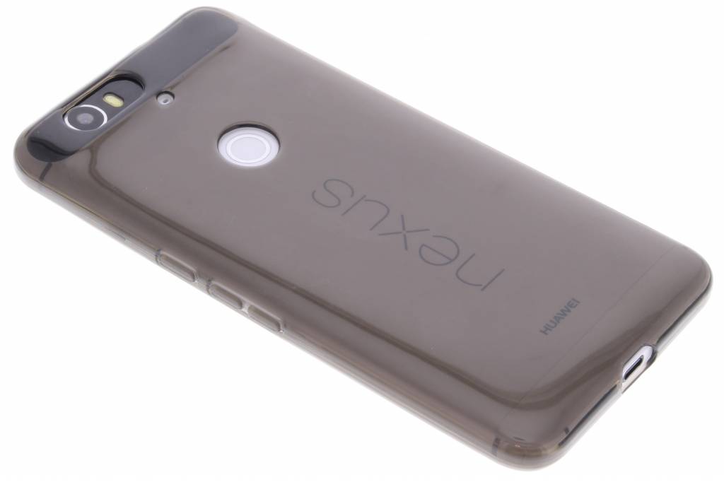 Image of Grijze transparante gel case voor de Huawei Nexus 6P