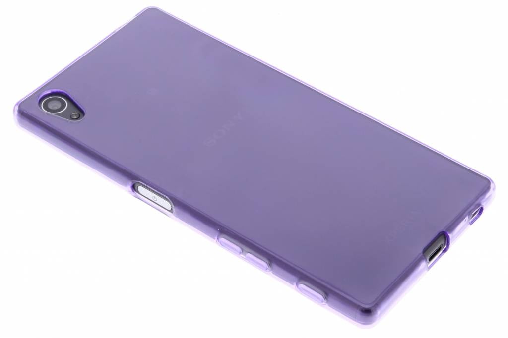 Image of Paars transparant gel case hoesje voor de Sony Xperia Z5