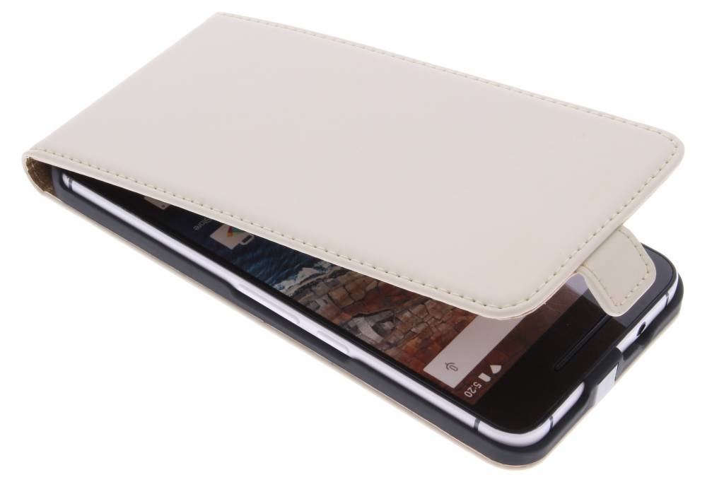 Image of Luxe Flipcase voor de Huawei Nexus 6P - Gebroken wit