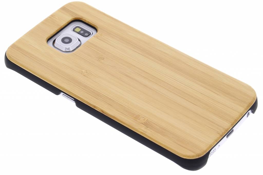 Image of Lichtbruin echt hout design hardcase hoesje voor de Samsung Galaxy S6 Edge