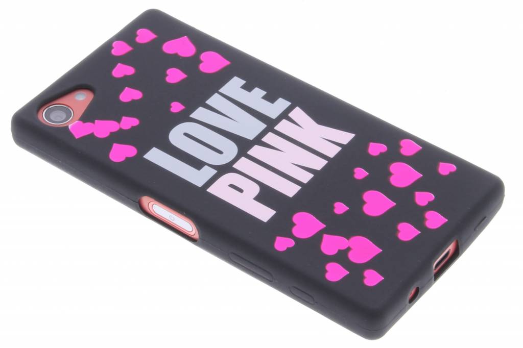 Image of Love pink glow in the dark TPU case voor de Sony Xperia Z5 Compact