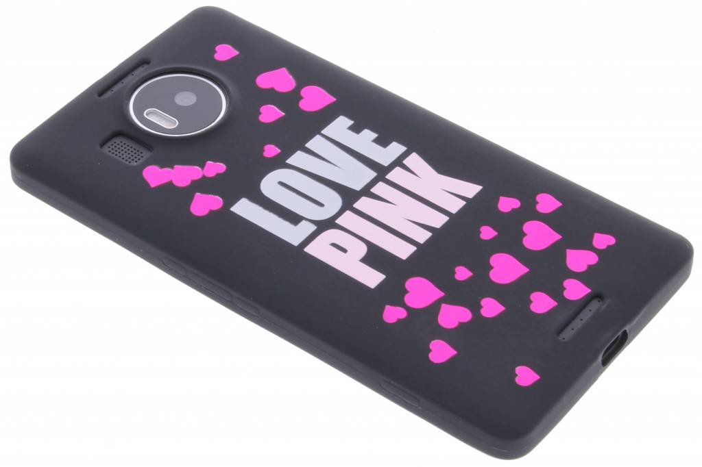 Image of Love pink glow in the dark TPU case voor de Microsoft Lumia 950 XL