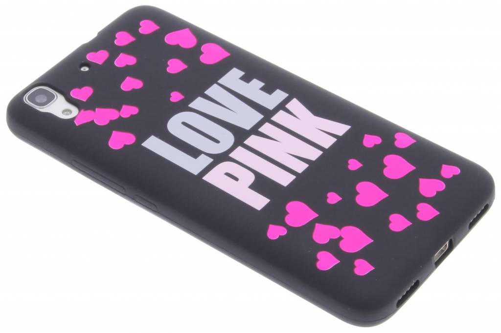 Image of Love pink glow in the dark TPU case voor de Huawei Y6