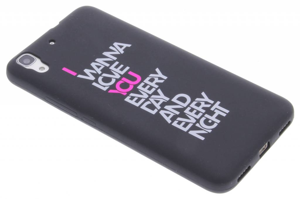 Image of I wanna love you glow in the dark TPU case voor de Huawei Y6