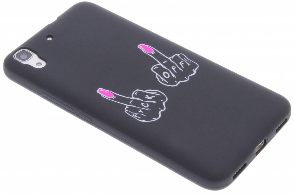 Image of F*ck off glow in the dark TPU case voor de Huawei Y6