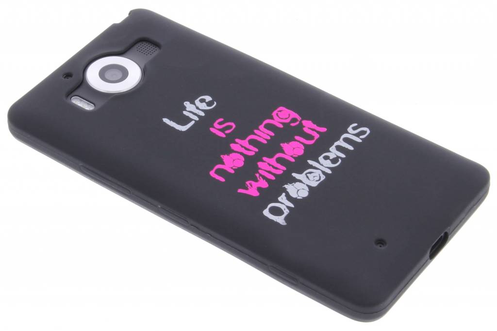 Image of Life problems glow in the dark TPU case voor de Microsoft Lumia 950