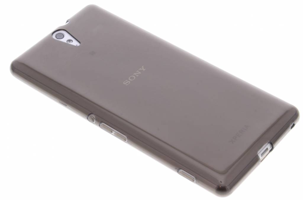 Image of Grijze transparante gel case voor de Sony Xperia C5 Ultra