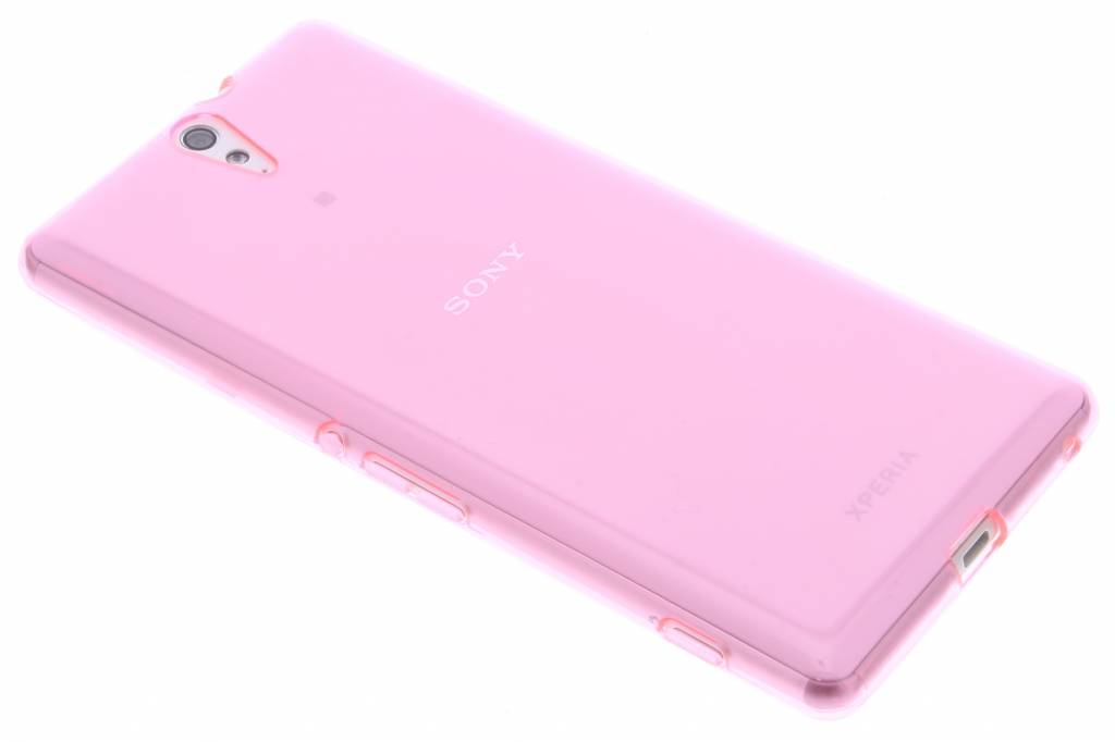 Image of Roze transparante gel case voor de Sony Xperia C5 Ultra