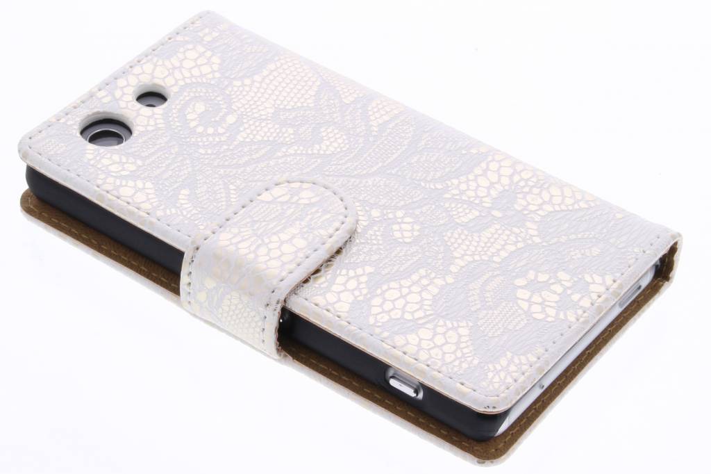 Image of Wit glamour design booktype hoes voor de Sony Xperia Z3 Compact