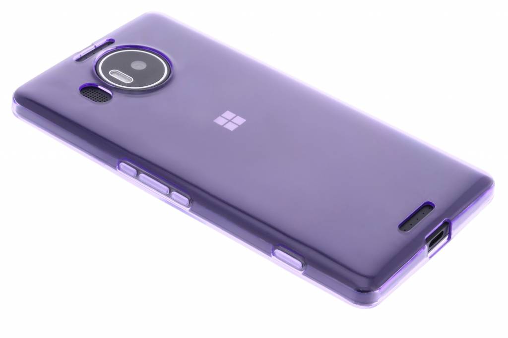 Image of Paarse transparante gel case voor de Microsoft Lumia 950 XL