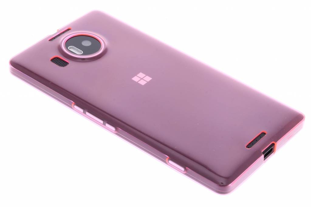 Image of Roze ultra thin transparant TPU hoesje voor de Microsoft Lumia 950 XL