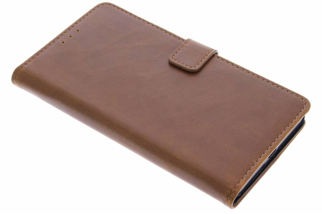 Image of Kastanjebruine luxe leder booktype hoes voor de Microsoft Lumia 950 XL