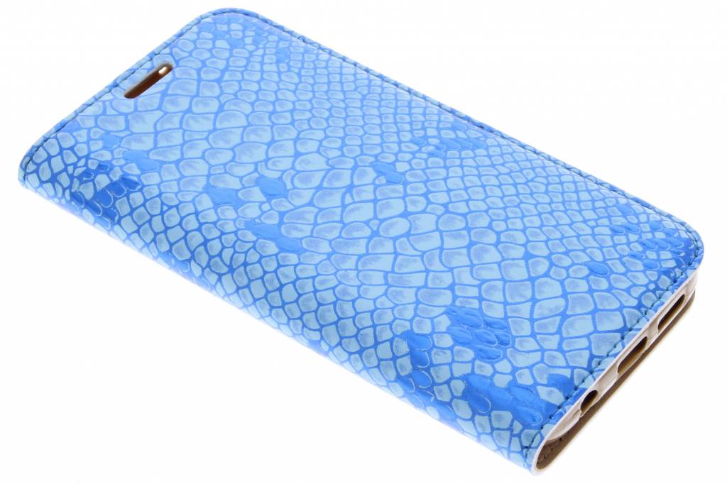 Image of Blauwe luxe slangen TPU booktype voor de Samsung Galaxy S7