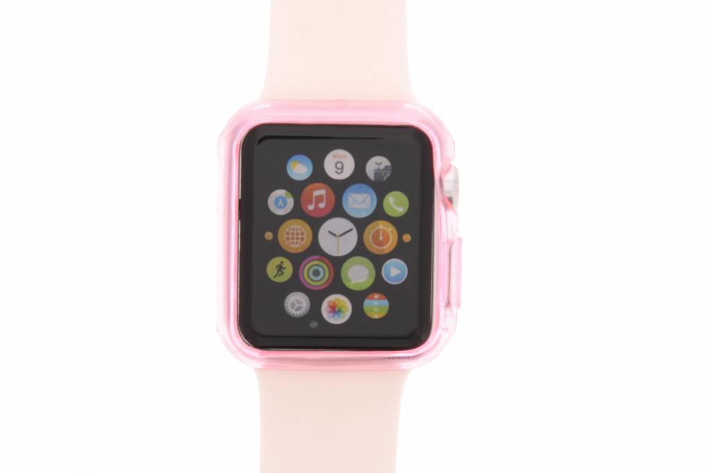 Image of Roze ultra thin transparant TPU hoesje voor de Apple Watch 38mm