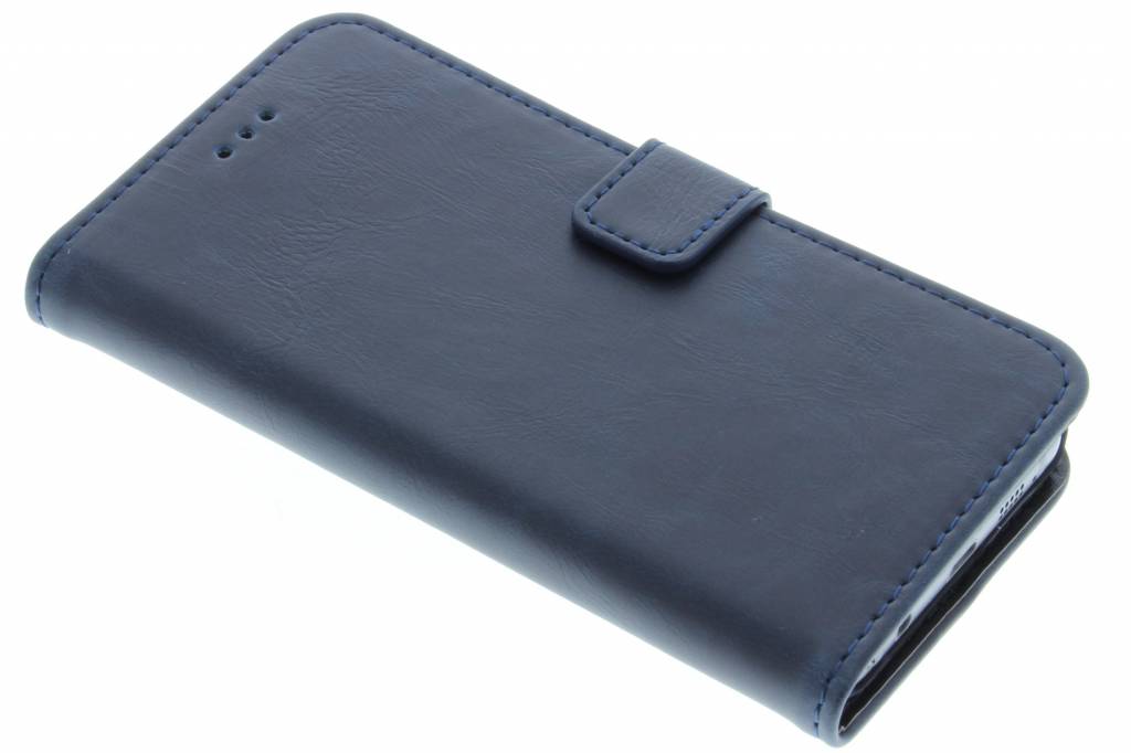 Image of Donkerblauwe luxe leder booktype hoes voor de Samsung Galaxy A3 (2016)