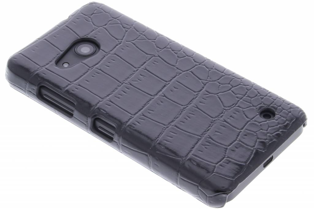 Image of Zwart krokodil design hardcase hoesje voor de Microsoft Lumia 550