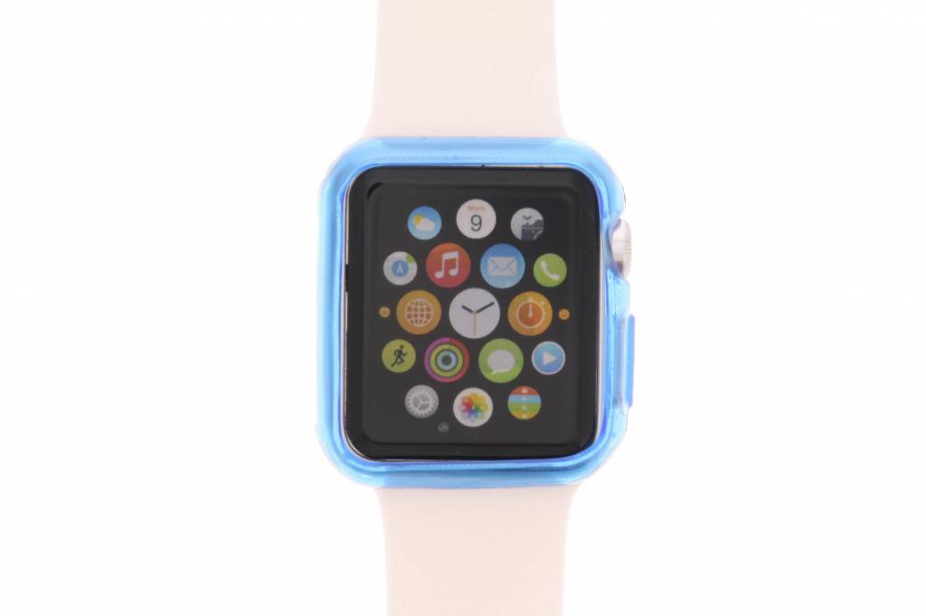 Image of Blauw ultra thin transparant TPU hoesje voor de Apple Watch 42mm