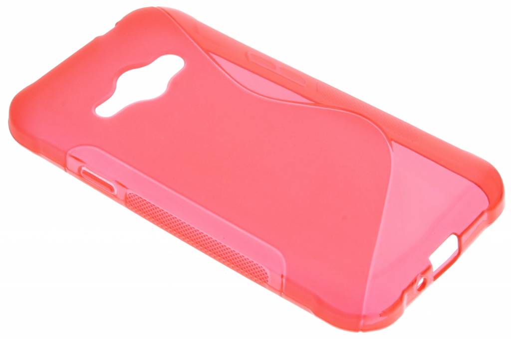 Image of Rood S-line TPU hoesje voor de Samsung Galaxy J1 (2016)