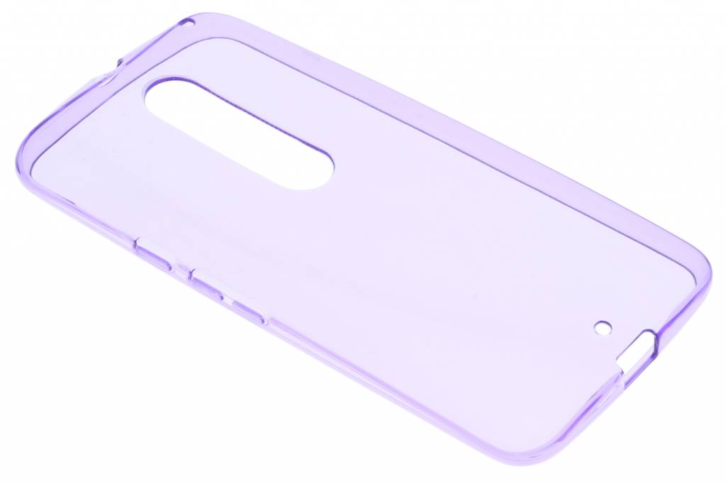 Image of Paarse transparant gel case voor de Motorola Moto X Style