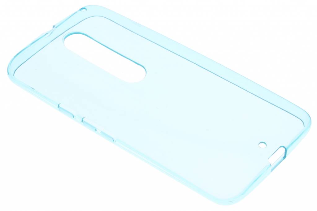 Image of Turquoise transparant gel case voor de Motorola Moto X Style