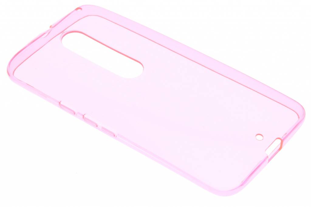 Image of Roze transparant gel case voor de Motorola Moto X Style