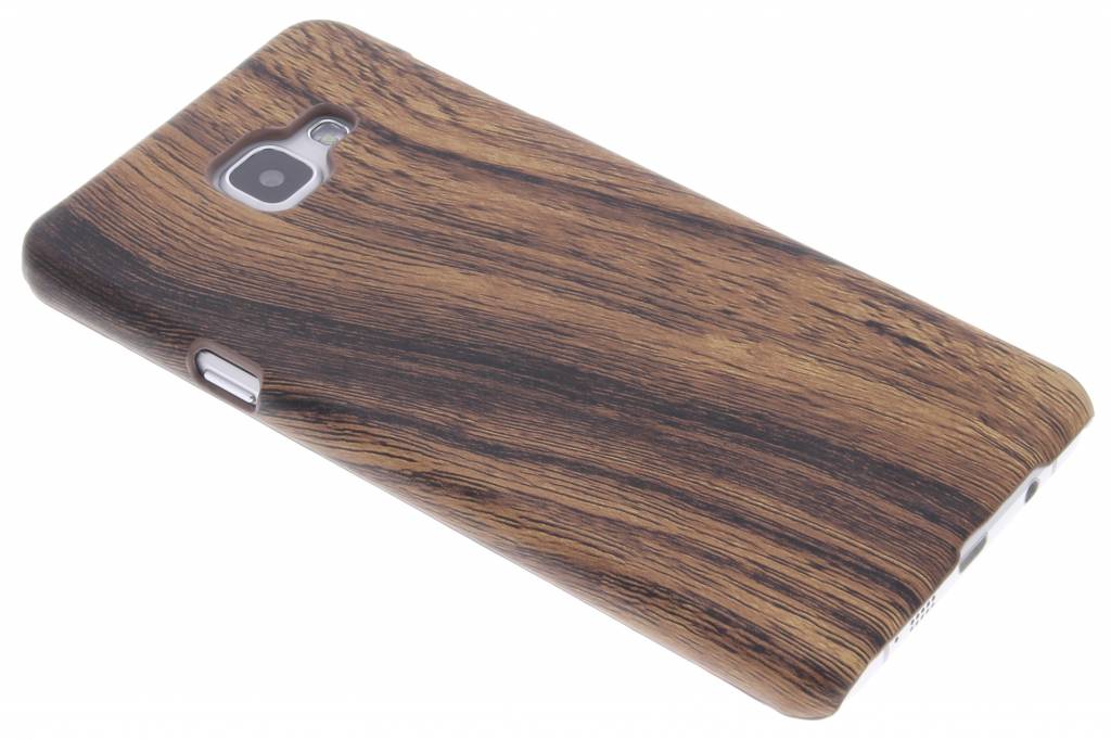 Image of Donkerbruin hout design hardcase hoesje voor de Samsung Galaxy A7 (2016)