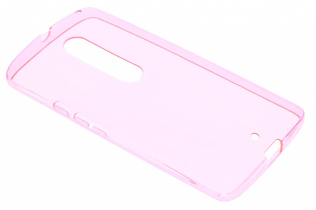 Image of Roze transparante gel case voor de Motorola Moto X Play