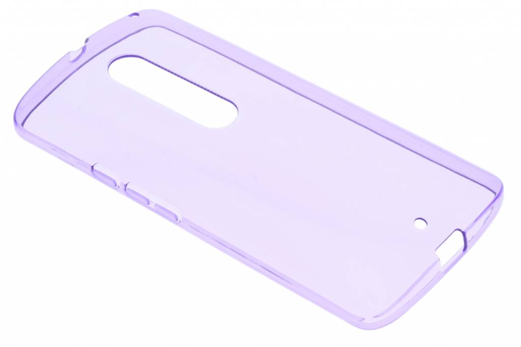 Image of Paarse transparante gel case Motorola Moto X Play