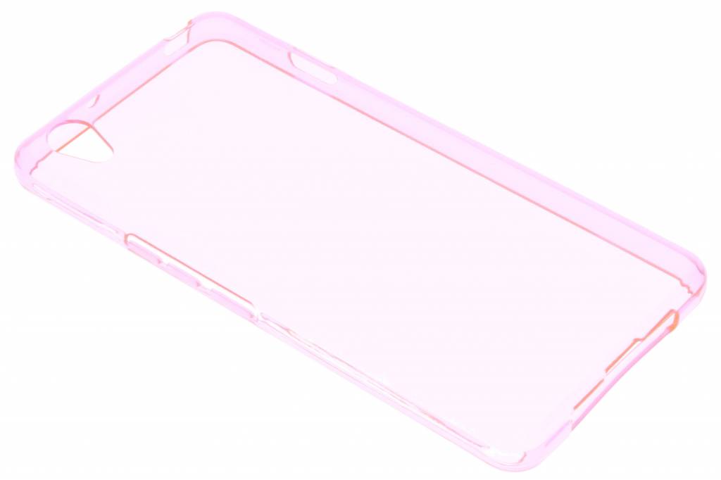 Image of Roze transparante gel case voor de OnePlus X