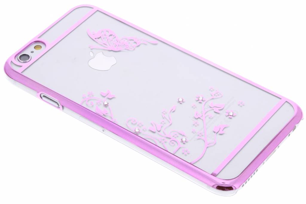 Image of Roze transparant vlinder design hardcase hoesje voor de iPhone 6 / 6s