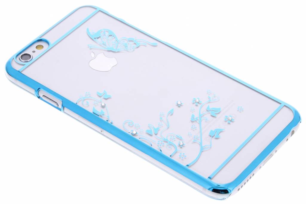 Image of Blauw transparant vlinder design hardcase hoesje voor de iPhone 6 / 6s