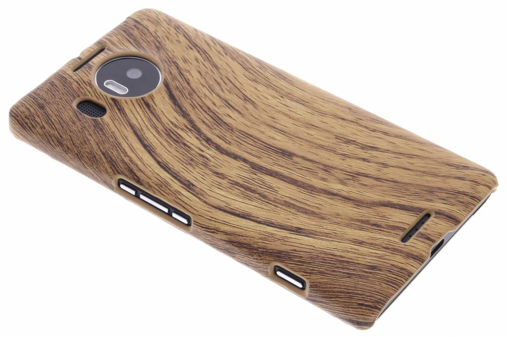 Image of Lichtbruin hout design hardcase hoesje voor de Microsoft Lumia 950 XL