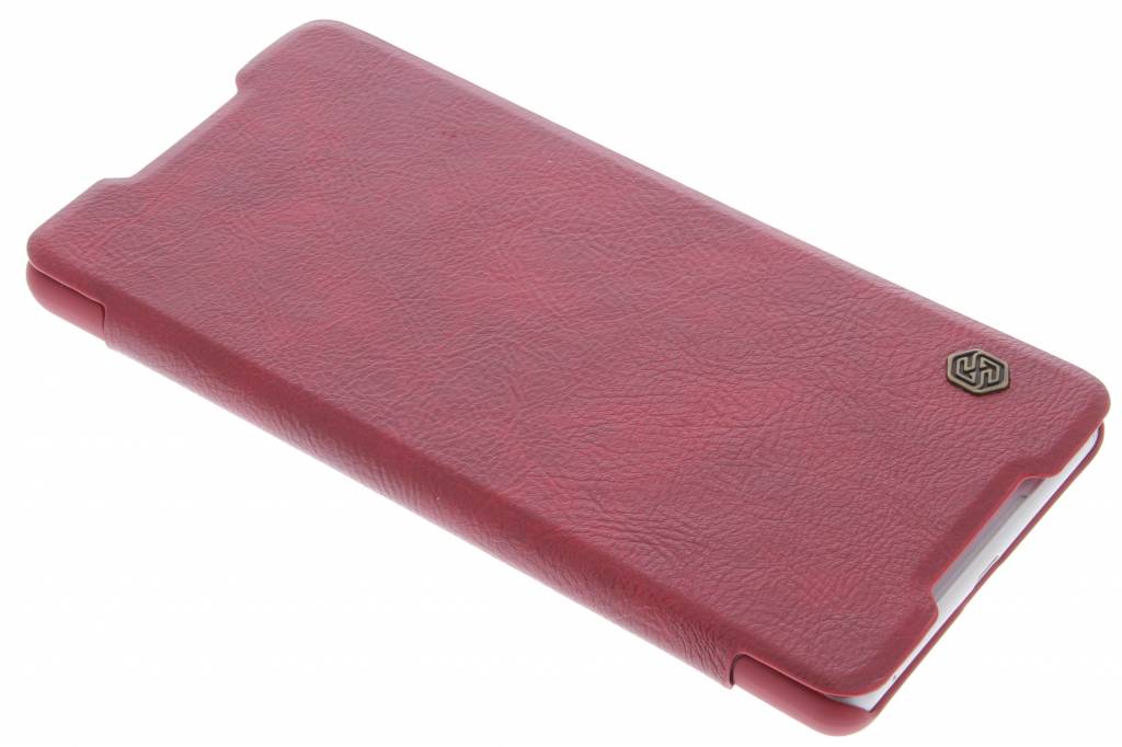 Image of Qin Leather slim booktype hoes voor de Sony Xperia C5 Ultra - Rood