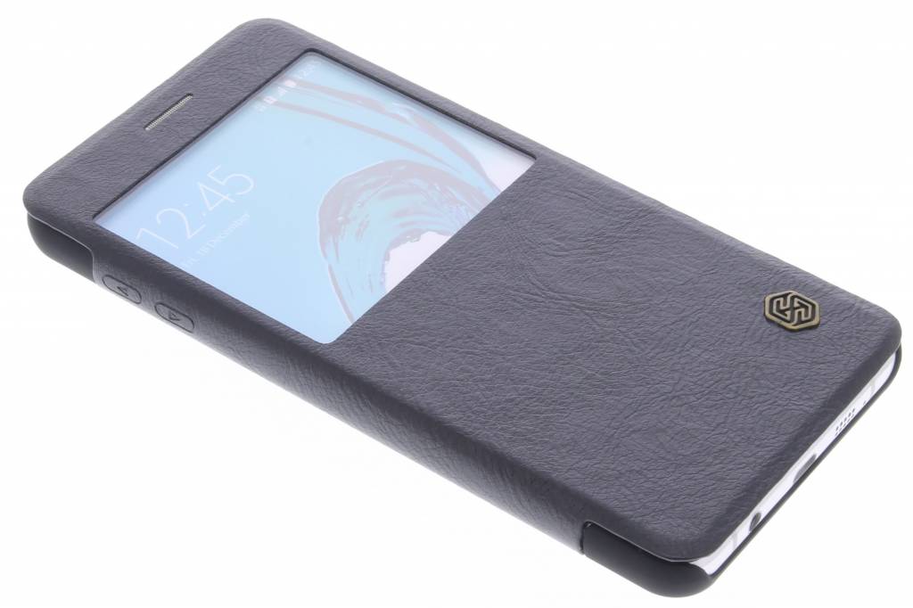 Image of Qin Leather Case met venster voor de Samsung Galaxy A7 (2016) - Black