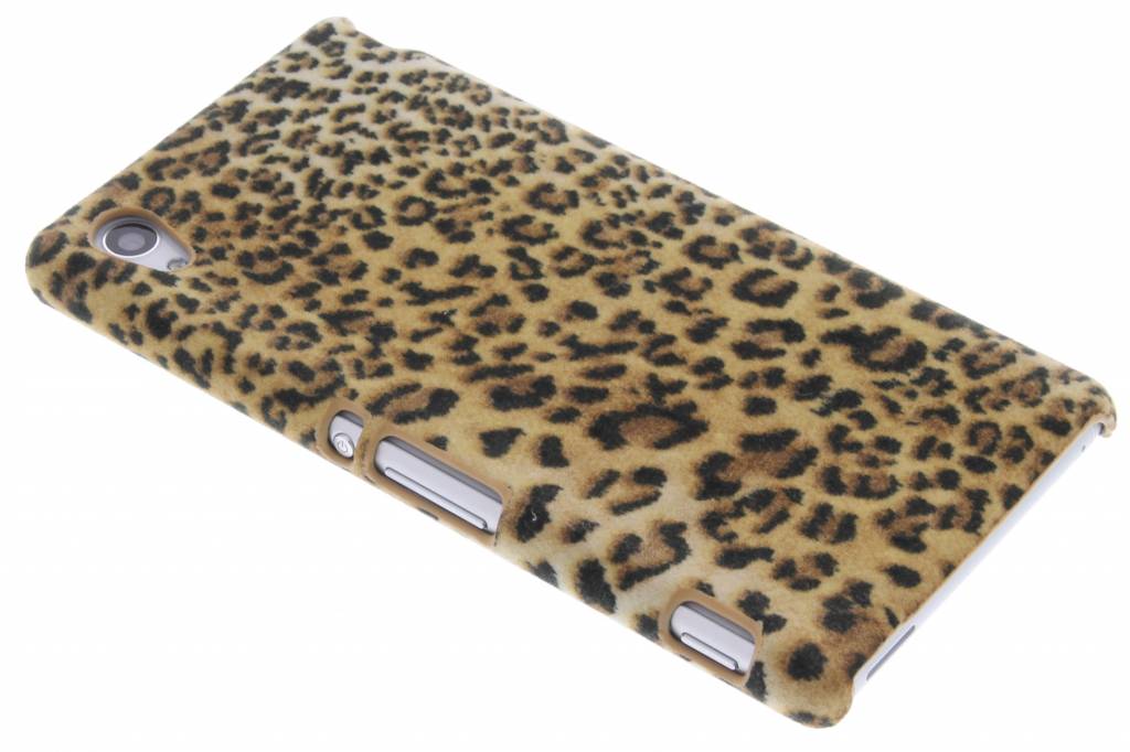 Image of Luipaard flock hardcase hoesje voor de Sony Xperia M4 Aqua