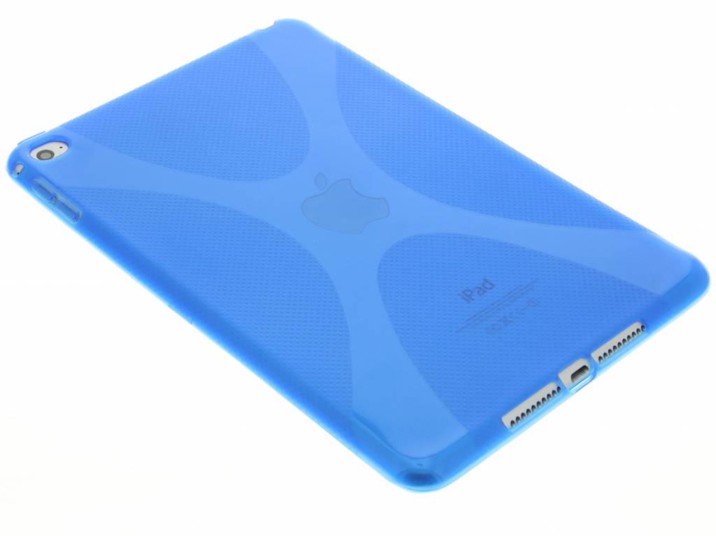 Image of Blauwe X-line TPU tablethoes voor de iPad Mini 4