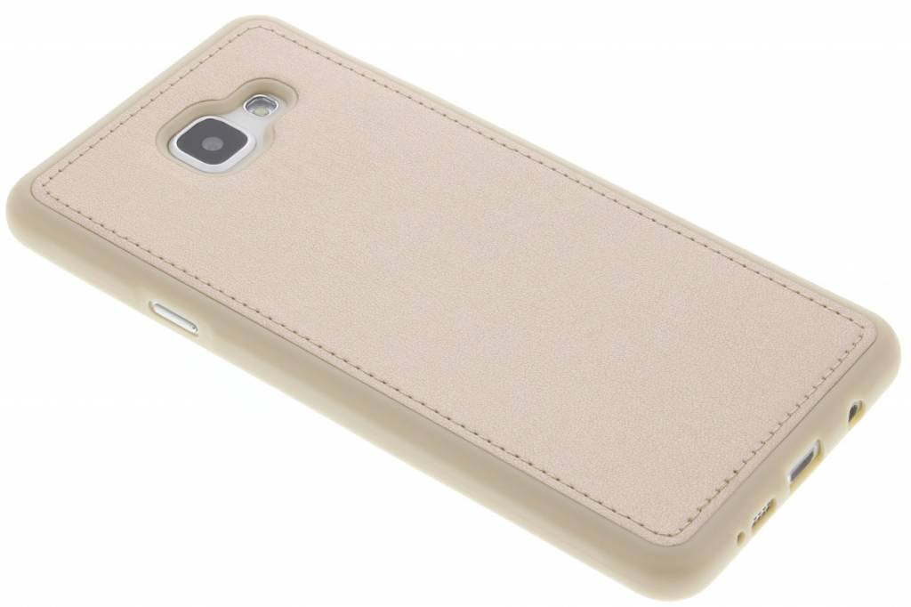 Image of Gouden metallic lederen TPU case voor de Samsung Galaxy A7 (2016)