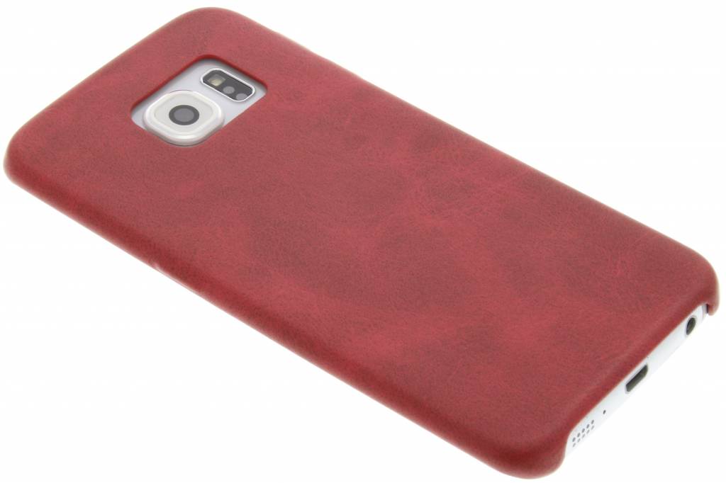 Image of Rode TPU Leather Case voor de Samsung Galaxy S6 Edge