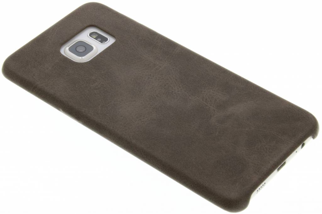 Image of Bruine TPU Leather Case voor de Samsung Galaxy S6 Edge Plus