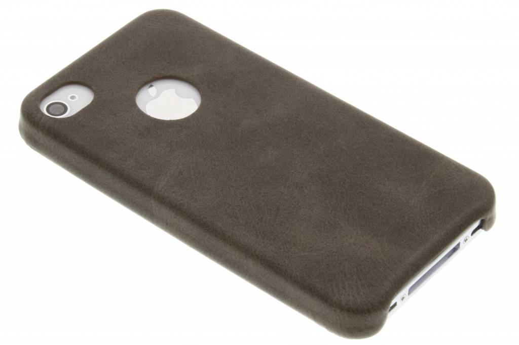 Image of Bruine TPU Leather Case voor de iPhone 4 / 4s