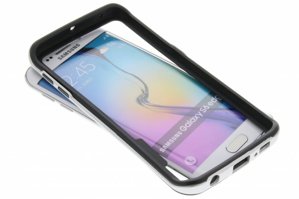 Image of Zilveren bumper voor de Samsung Galaxy S6 Edge