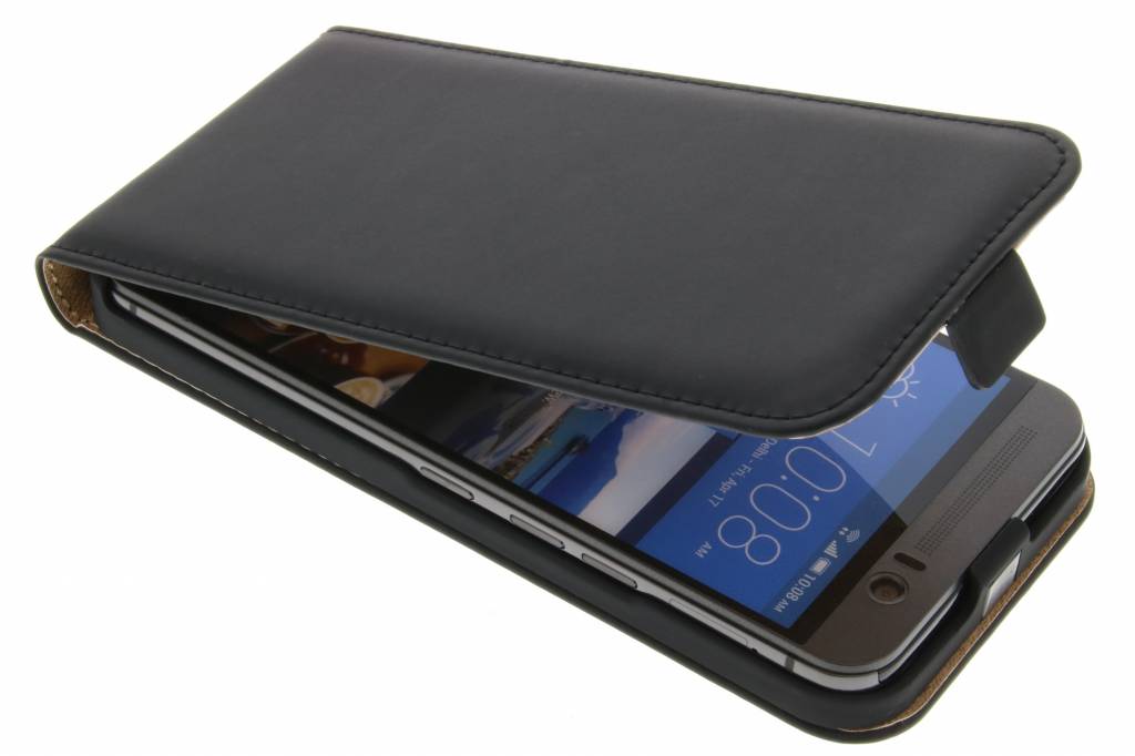 Image of Luxe Flipcase voor de HTC One M9 Plus - Zwart